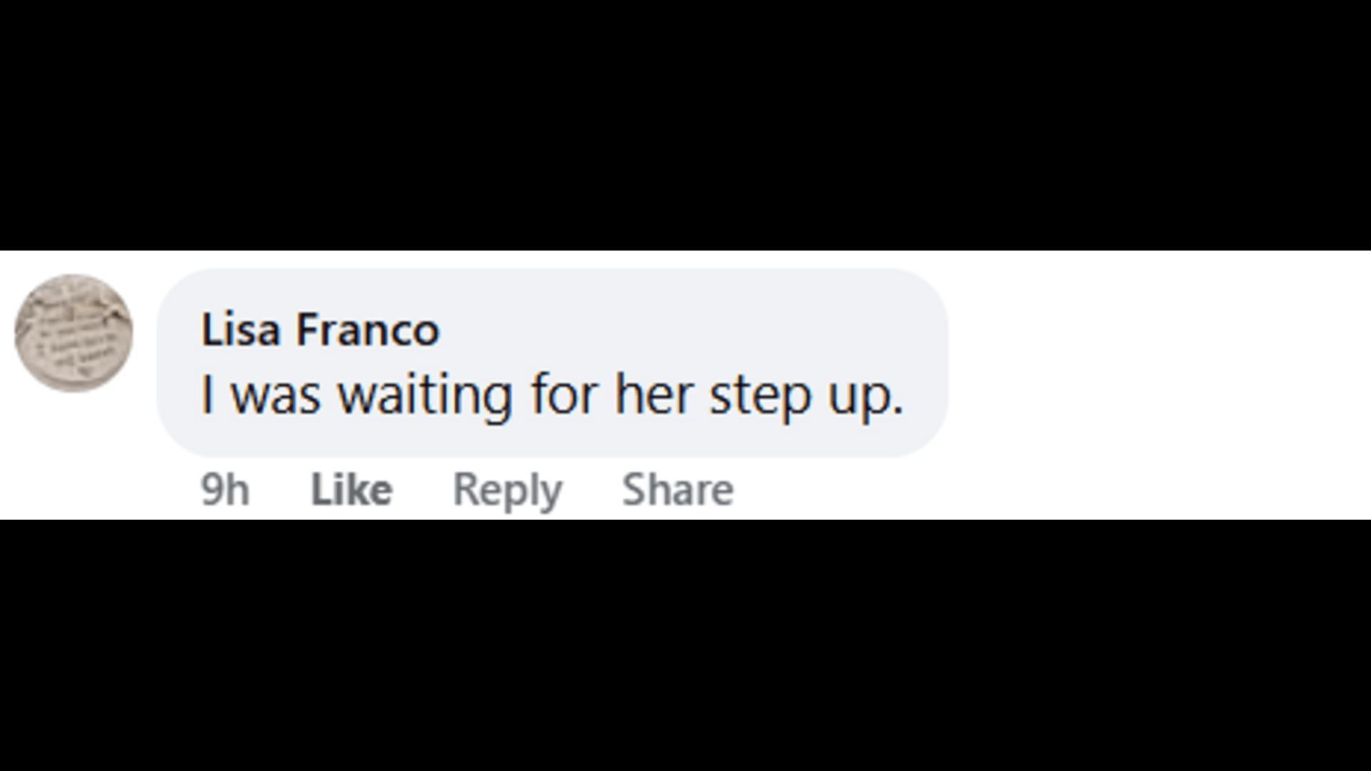 A post made by a fan about Lois standing up for Gio (Image via Facebook/General Hospital Fans - Official)